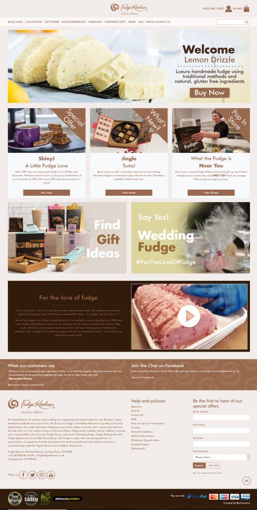 Fudge Kitchen unveils a new website and invites you to Build-a-Box