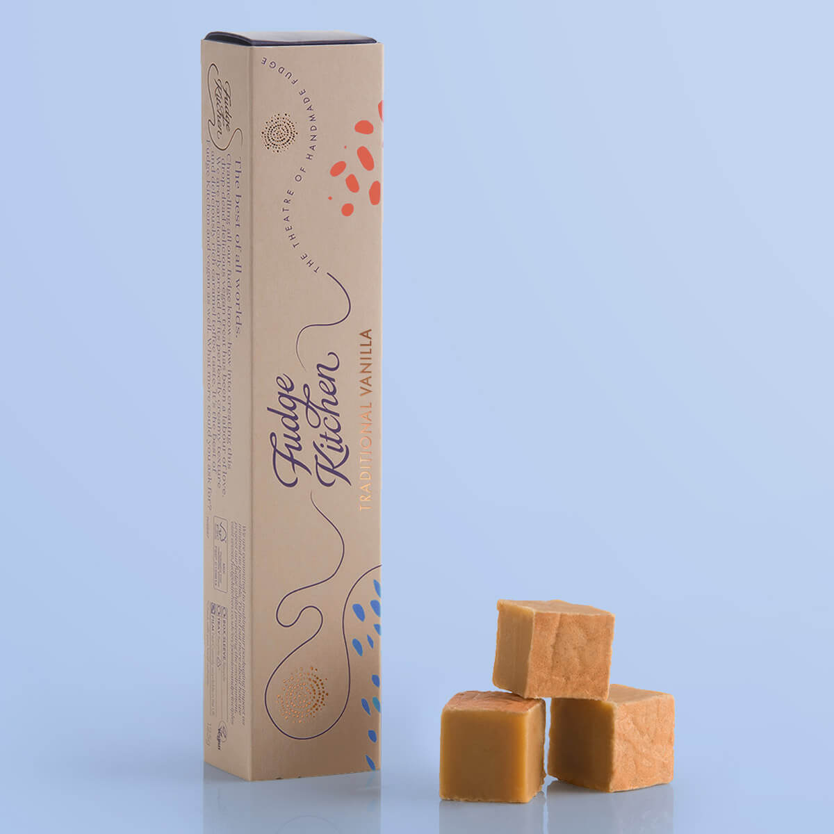 Vanilla Toffee Fudge Slider by Fudge Kitchen, featuring creamy, handmade toffee fudge with a hint of vanilla. A decadent treat with a perfect balance of sweet and salty flavours, ideal for gifting or indulgence.